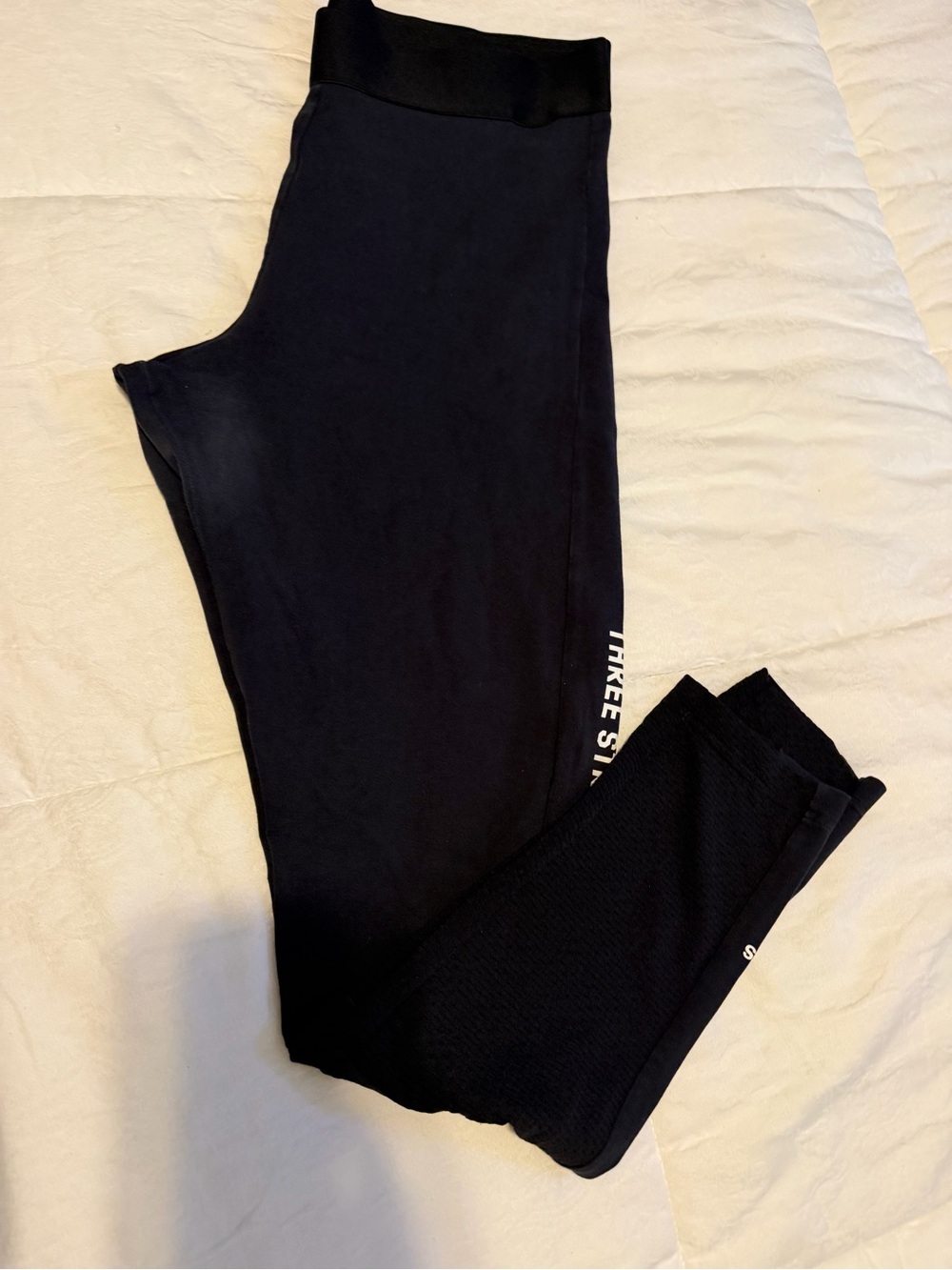 adidas Black Women's Athletic Leggings with Side Logo